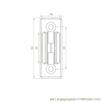 Geiger Kurbelhalter | für 12-17 mm Kurbeln | Wandabstand 35 mm | Kunststoff