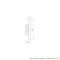 Geiger Abrolllager für SOLIDline Rollladenmotor |  mit Vierkantzapfen