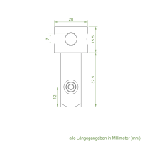 Geiger Abrolllager für SOLIDline Rollladenmotor |  mit Vierkantzapfen