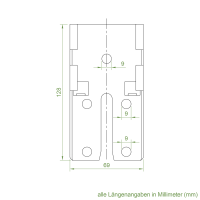 Geiger Abrolllager für SOLIDline Rollladenmotor |  mit Vierkantzapfen