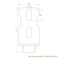 Becker Eingipslager für Steckzapfen Ø 20 mm | für Becker Antriebe Serie P/R