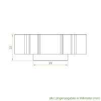 Set 8/R | Becker Adapter-Set für Profilwelle E 65 | für Becker Antriebe Serie R