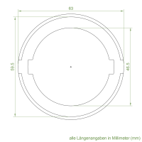 Set 13/R | Becker Adapter-Set für Sechskantwelle B 75 | für Becker Antriebe Serie R