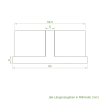 Set 13/R | Becker Adapter-Set für Sechskantwelle B 75 | für Becker Antriebe Serie R