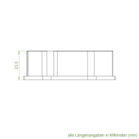 Set 13/R | Becker Adapter-Set für Sechskantwelle B 75 | für Becker Antriebe Serie R