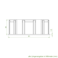 Set 4/L | Becker Adapter-Set für Rundrohr Ø 83/85 mm | für Becker Antriebe Serie L