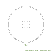 Set 4/L | Becker Adapter-Set für Rundrohr Ø 83/85 mm | für Becker Antriebe Serie L