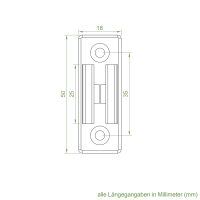 Geiger Kurbelhalter | für 12-17 mm Kurbeln | Wandabstand 25 mm | Kunststoff | weiß