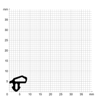 Zeichnung des Dichtungsprofils der Schlauchdichtung SL076.