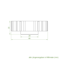 Set 8/P | Becker Adapter-Set für Nutwelle 63 N Kunststoff | für Becker Antriebe Serie P