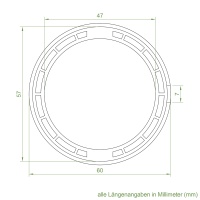 Set 6/P | Becker Adapter-Set für Rundrohr Ø 60 mm | für Becker Antriebe Serie P