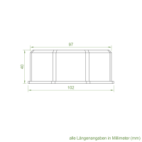 Elero Adapter-Mitnehmer-Set | Achtkant-Stahlwelle SW 102 | für Elero RevoLine L Antriebe (Vorgänger von Artikelnummer 141121)