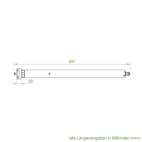 Geiger Funk NHK Rohrmotor PRO.TECline | ab 45 mm Wickelwelle | mit Nothandkurbelantrieb