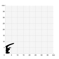 Zeichnung des Dichtungsprofils der Lippendichtung LP104.