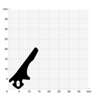 Zeichnung des Dichtungsprofils der Mitteldichtung MI024...