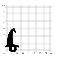 Zeichnung des Dichtungsprofils der Mitteldichtung MI026...