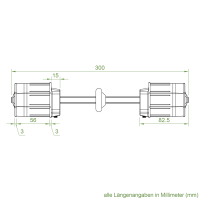 Doppelkapsel SW 60 | mit Kugellager & Kunststoffkapsel