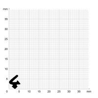 Zeichnung des Dichtungsprofils der Lippendichtung LP133.