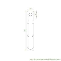 Becker Steckzapfen R2/10 | Ø 10 mm | Vierkant | für Becker Antriebe Serie R