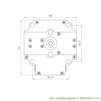 Becker Mechanischer Rohrmotor mit Handkurbel-Anschluss | Typ M05 | 12-50 Nm | Serie R