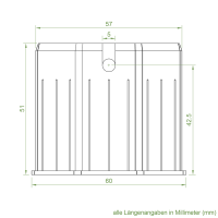 Geiger Adapter für Kegelradgetriebe | von SW 40 auf SW 60 | achtkant