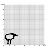 Zeichnung des Dichtungsprofils der Schlauchdichtung SL046.