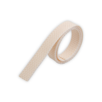 Meterware Rolladengurtband in beige.