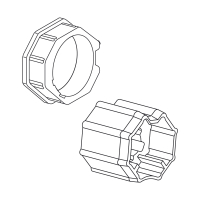 Adapter-Mitnehmer für Achtkant-Stahlwelle SW 50.