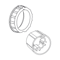 Adapter-Mitnehmer für 63 mm Rundwelle 63 x 1,5...