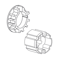 Adapter-Mitnehmer für Rundwelle mit Rundnut DS 74...