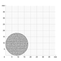 Zeichnung des Dichtungsprofils der Moosgummidichtung MG048.