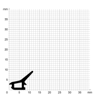 Zeichnung des Dichtungsprofils der Lippendichtung LP456.