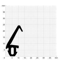 Zeichnung des Dichtungsprofils der Mitteldichtung MI150...