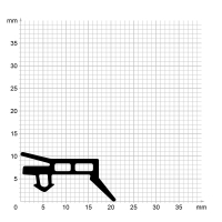 Zeichnung des Dichtungsprofils der Schlauchdichtung SL082.