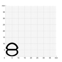 Zeichnung des Dichtungsprofils der Schlauchdichtung SL101.