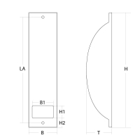 Technische Zeichnung der Wicklerblende.