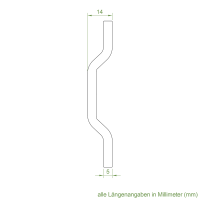 Elero Stern Motorlager | gekröpft | 60 mm Teilkreis | für Elero RevoLine M Antriebe