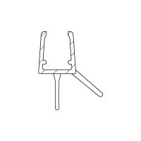 Duschdichtung DD013 für Rundduschen | transparent | Länge 1250 mm