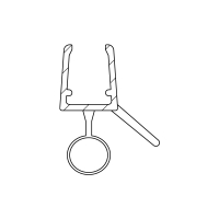 Duschdichtung DD015 für Rundduschen | transparent | Länge 1250 mm