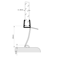 Duschdichtung DD020 | transparent