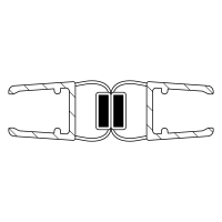 Duschdichtung DD035 | transparent | 180 Grad | mit Magnet