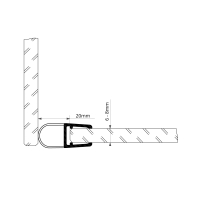 Duschdichtung DD028 | transparent