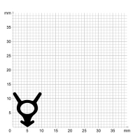 Zeichnung des Dichtungsprofils der Schlauchdichtung SL137.