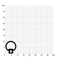 Zeichnung des Dichtungsprofils der Schlauchdichtung SL149.