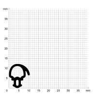 Zeichnung des Dichtungsprofils der Schlauchdichtung SL152.