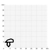 Zeichnung des Dichtungsprofils der Schlauchdichtung SL156.