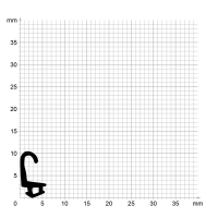 Zeichnung des Dichtungsprofils der Lippendichtung LP522.