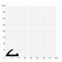 Zeichnung des Dichtungsprofils der Lippendichtung LP533.