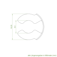 Elero Adapter-Mitnehmer-Set | Achtkant-Stahlwelle SW 70 | für Elero Typ 9 NHK Antriebe