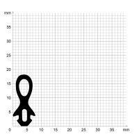 Zeichnung des Dichtungsprofils der Mitteldichtung MI250...